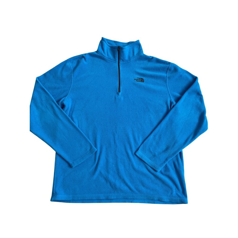 The North Face Fleece 1/4 Zip Pullover Sweater Men's Large Blue Gorpcore Outdoor